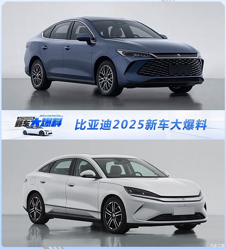 比亚迪2025新车大爆料 新款秦PLUS/秦L EV/海鸥等 纯电续航破千？