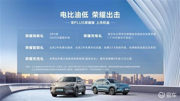 价格足够炸裂！宋PLUS荣耀版正式上市，入门价不到13万